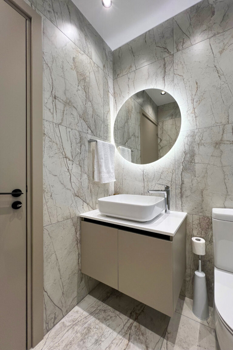 bathroom custom carpentry installation by germanos carpentry larnaca cyprus