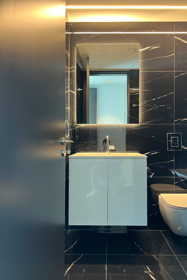 bathroom custom carpentry installation by germanos carpentry larnaca cyprus