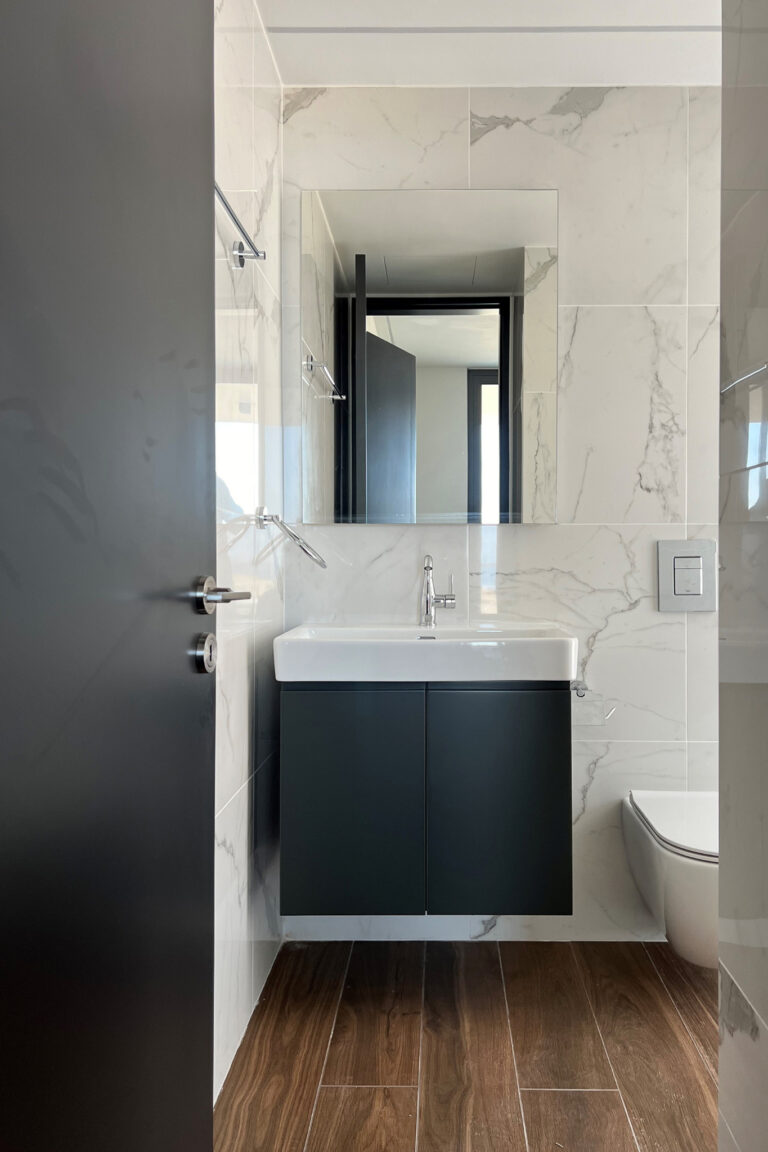 bathroom custom carpentry installation by germanos carpentry larnaca cyprus