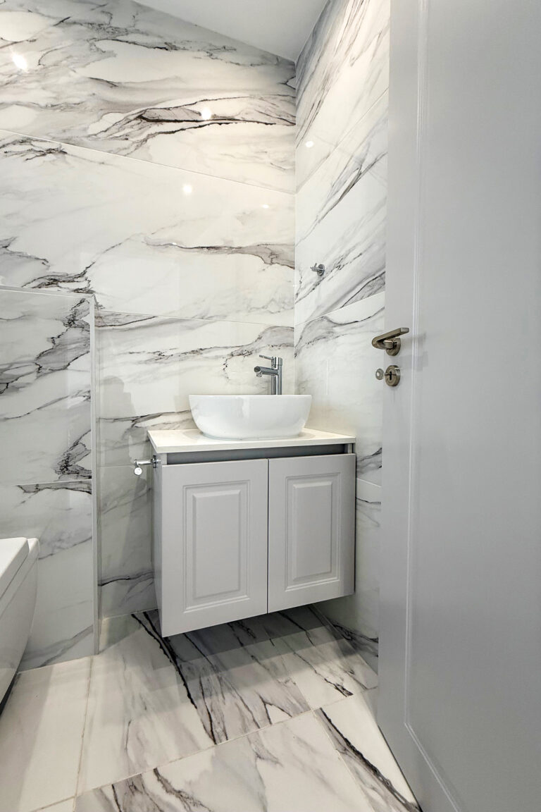 bathroom custom carpentry installation by germanos carpentry larnaca cyprus