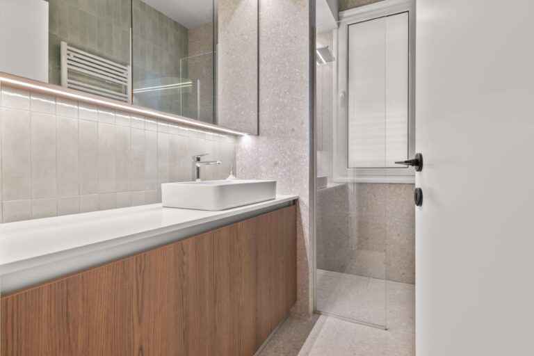 bathroom custom carpentry installation by germanos carpentry larnaca cyprus